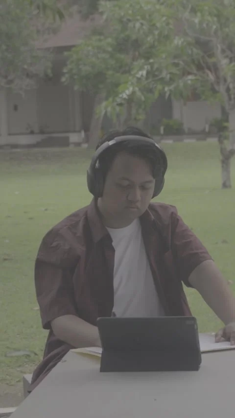 Person in Campus Stock Footage 329844881