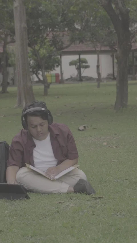 Person in Campus Stock Footage 329844915