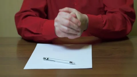 A person can't concentrate enough to start working Stock Footage 323431400