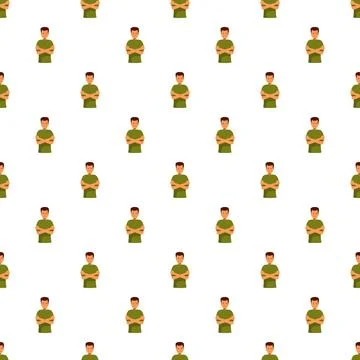 Person cartoon character repeating pattern background 스톡 일러스트