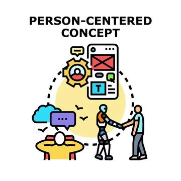 Person centered concept vector illustration Illustrazione stock