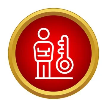 Person checking body temperature with thermometer icon Stock Illustration