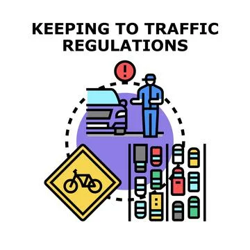 Person checking car documents for road regulations Illustrazione stock