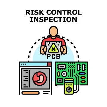 Person checking electronic circuit for hazards and control イラスト素材