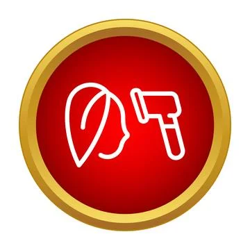 Person checking temperature with non contact infrared thermometer icon Stock Illustration
