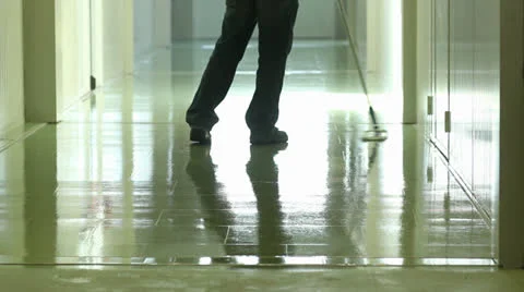Person cleaning and moping surface using  a rag 스톡 동영상 23541106