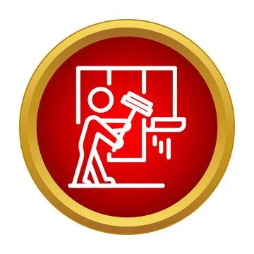 Person cleaning window using squeegee tool イラスト素材