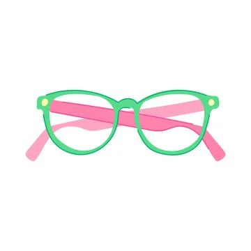 Person computer glasses cartoon vector illustration 库存插图