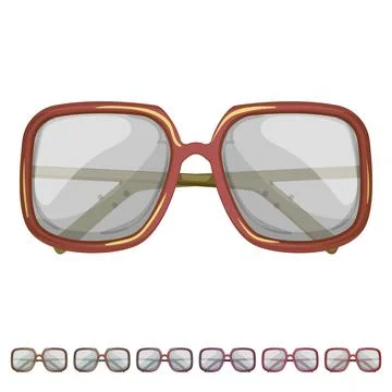 Person computer glasses cartoon vector graphic Stock Illustration