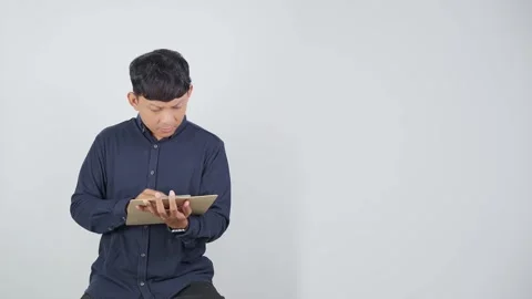 Person Confused While Scratching Head Stock Footage 344831132