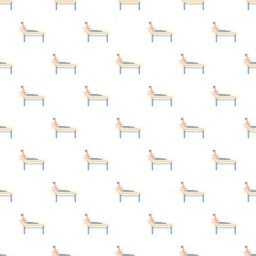 Person on couch for therapy session pattern background イラスト素材