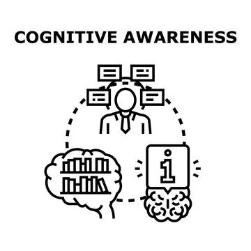Person developing cognitive awareness and knowledge processing information イラスト素材