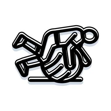 Person doing core exercise on stability ball 스톡 일러스트