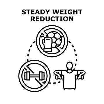 Person doing exercises for a steady weight reduction Ilustración de archivo