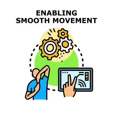 Person doing shoulder stretch and controlling movement Stock-Illustration