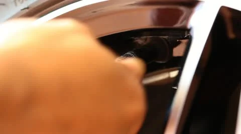 A person doing a vehicle maintenance Stock Footage 21455928
