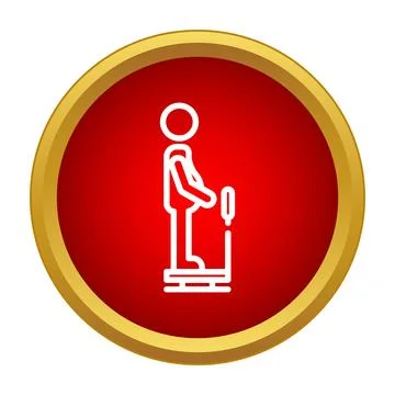 Person doing vibration plate exercise fitness workout 스톡 일러스트