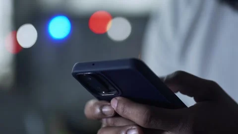 Person doomscrolling on a smartphone at night experiencing anxiety Stock Footage 344756834
