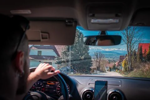 A person driving 스톡 사진