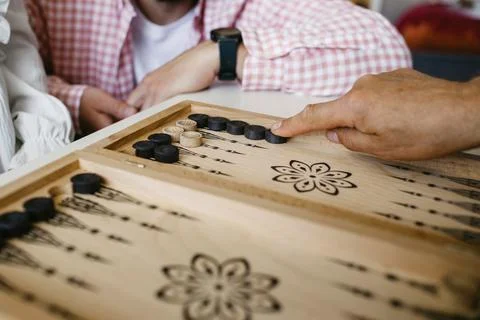 Person Engaged in Board Game Stock Photos