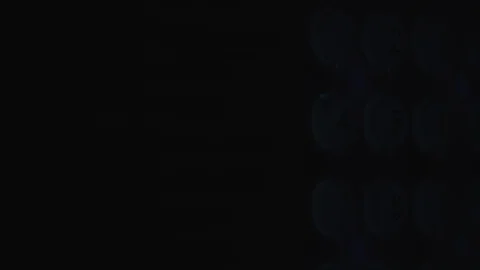 A person enters a pin code on a backlit keyboard Stock-Footage 124681538