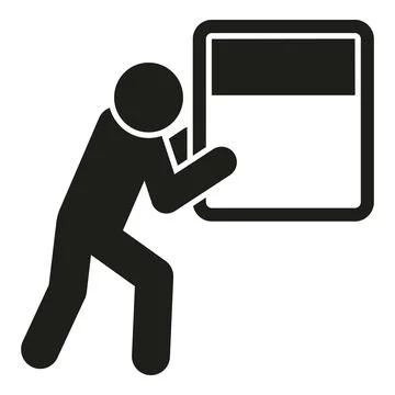 Person evacuation icon simple vector. Exit people Ilustración de archivo