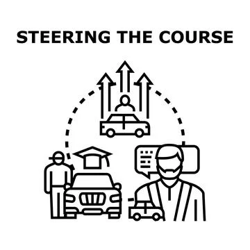 Person experiencing career development and educational guidance Stock Illustration