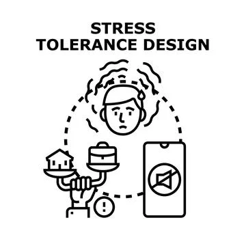 Person experiencing stress balancing work and family life Stock Illustration