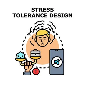 Person experiencing stress balancing work and family life Stock Illustration