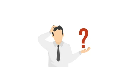 The Person Facing The Question Background Stock Footage 260842303