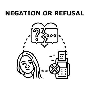 Person facing refusal, rejection, and payment processing problems 스톡 일러스트