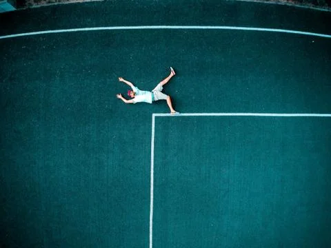 Person is falling down Stock Photos