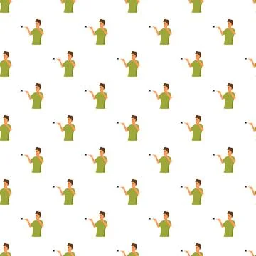 Person feeling fear from spider pattern background Illustrazione stock