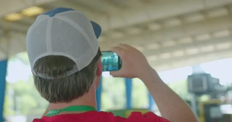 Person Filming on Cellphone Stock Footage 201624592