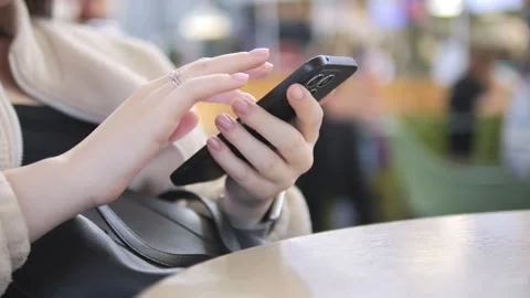 Person focused on mobile device Stock Footage 342054455