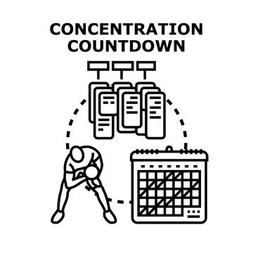Person gaming and tracking progress on calendar Stock Illustration