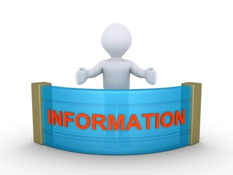 Person is giving information Stock Illustration