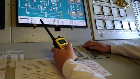 Person hand presses black button and turns on radio set Stock Footage 118357789