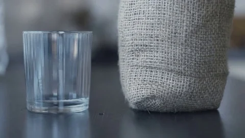 The Person Has a Drinking Problem. Drinking Vodka Man. 스톡 동영상 71892822