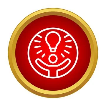 Person having a bright idea or creative insight Stock Illustration