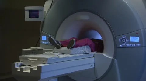 Person having MRI performed Stock Footage 20449495
