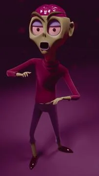 Person head open showing brain looking sideways arms raised slightly Stock Illustration