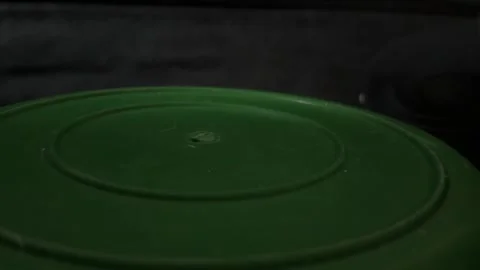 Person hitting plastic container with stick creating sound at home, improvised Stock Footage 337105719