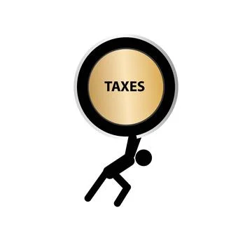 Person holding a burden Stock Illustration