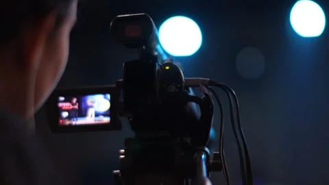 A person holding camera in event Video stock 273210679