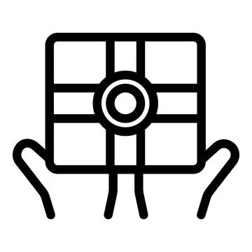Person holding processor chip modern technology icon Stock Illustration