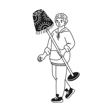 Person Holding Unique Patterned Object Illustration
