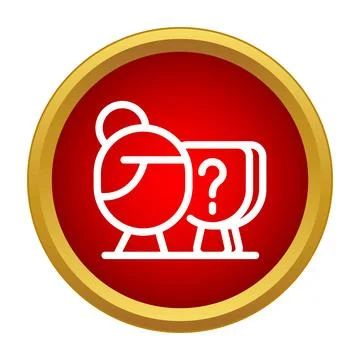 Person icon with question mark profile data Stock Illustration