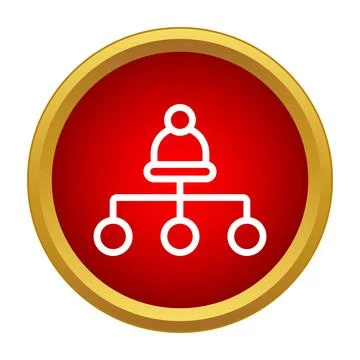 Person icon representing hierarchy and team management structure Stock Illustration
