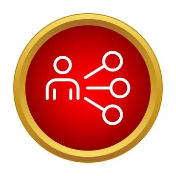 Person icon sharing ideas or delegating tasks Stock Illustration